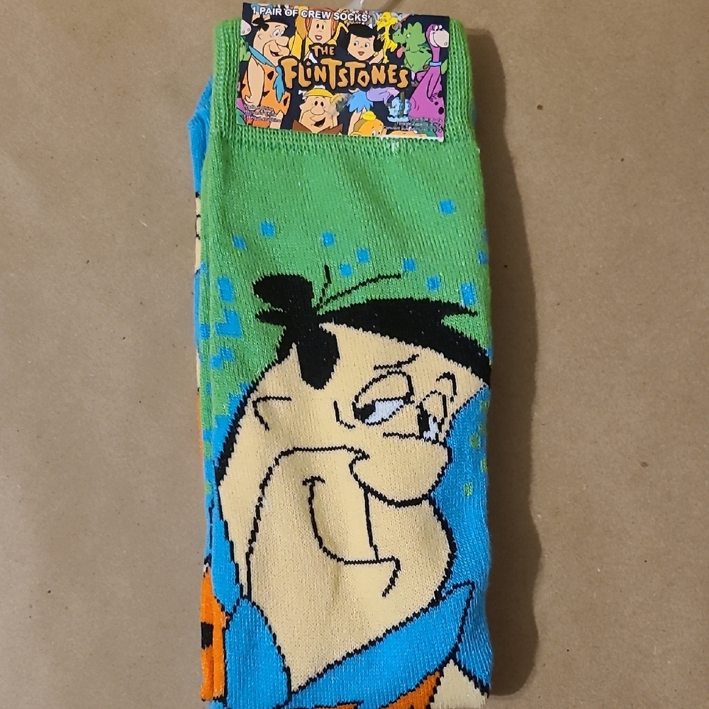 The Flintstones Cartoon Socks